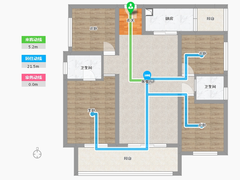 四川省-雅安市-正黄·金域华府-91.96-户型库-动静线