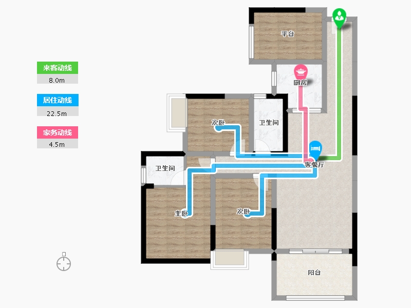 四川省-绵阳市-利奥观澜盛景-102.08-户型库-动静线