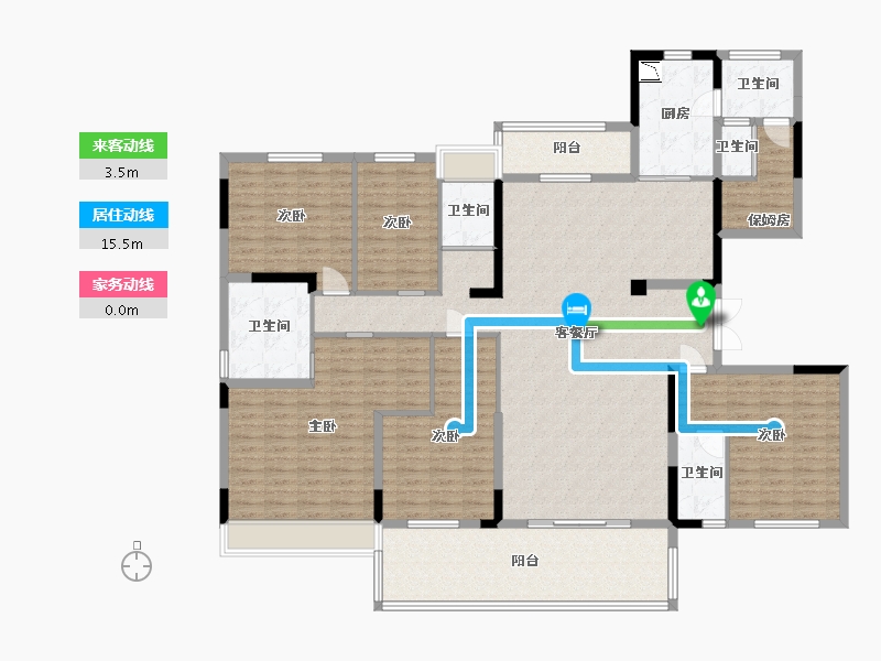 四川省-雅安市-碧桂园·天玺湾-192.72-户型库-动静线