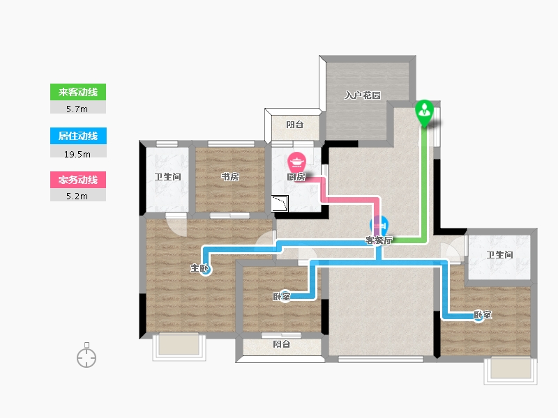 四川省-眉山市-紫胤府-104.05-户型库-动静线