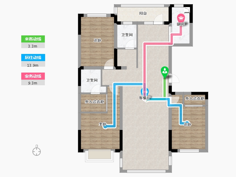 吉林省-长春市-新星宇和源-109.54-户型库-动静线