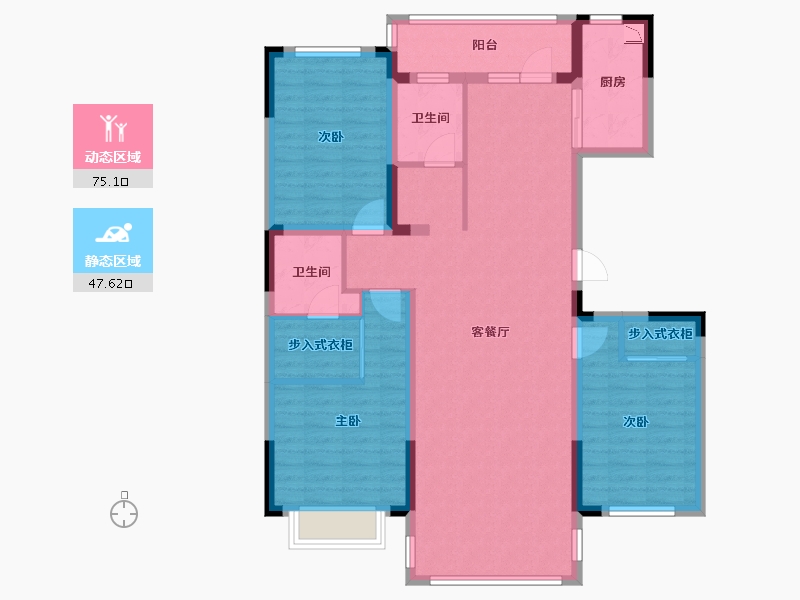 吉林省-长春市-新星宇和源-109.54-户型库-动静分区