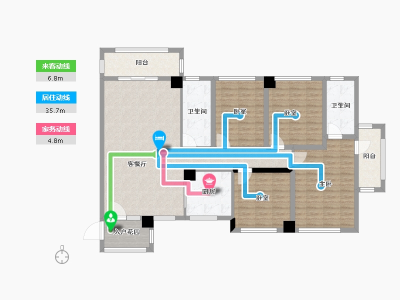 广西壮族自治区-百色市-靖西阳光城-120.95-户型库-动静线