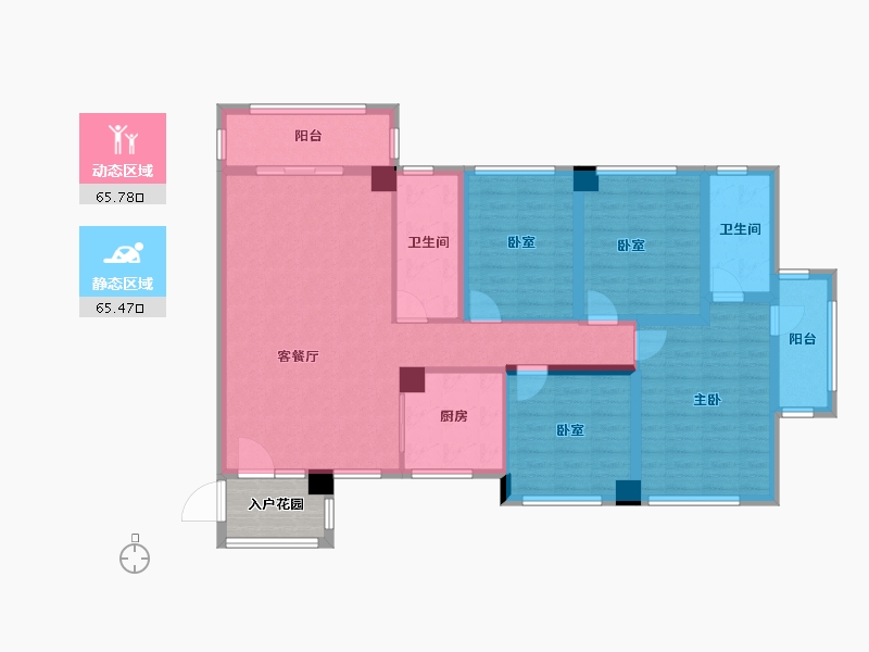 广西壮族自治区-百色市-靖西阳光城-120.95-户型库-动静分区