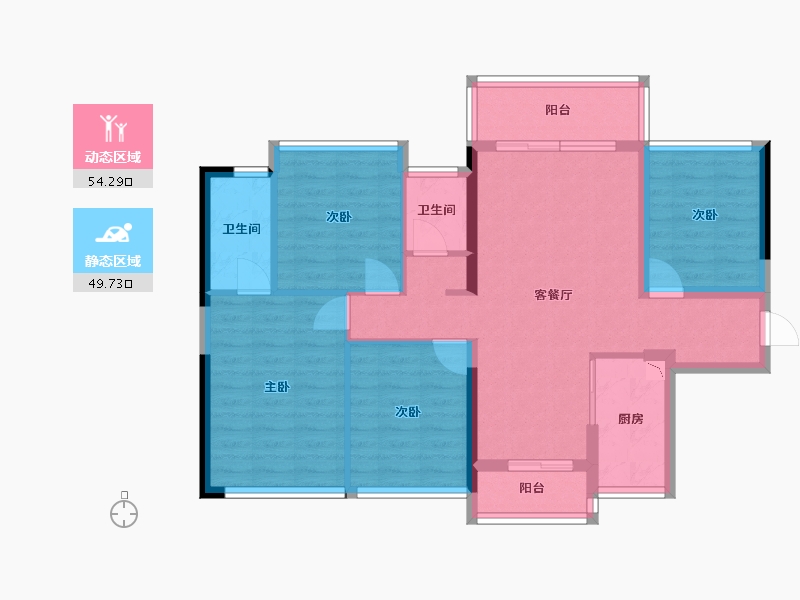 广西壮族自治区-桂林市-光达云创谷溪江悦-92.41-户型库-动静分区