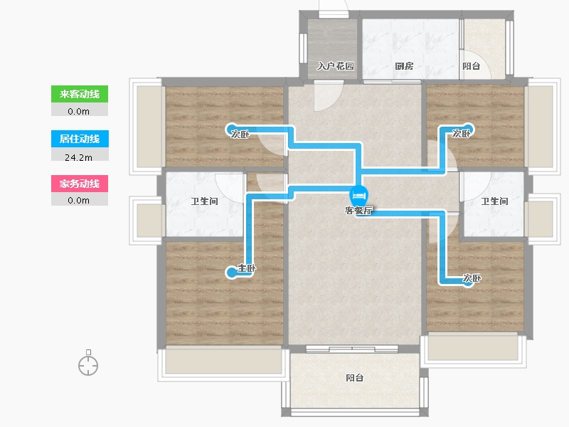 广东省-中山市-尚誉名筑-96.00-户型库-动静线