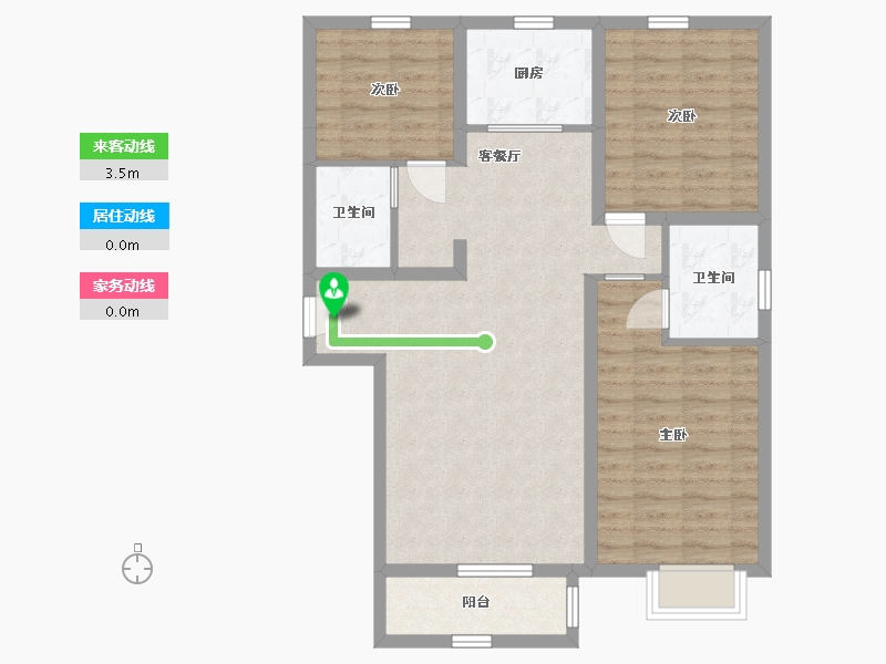 山西省-大同市-枫林逸景-87.40-户型库-动静线