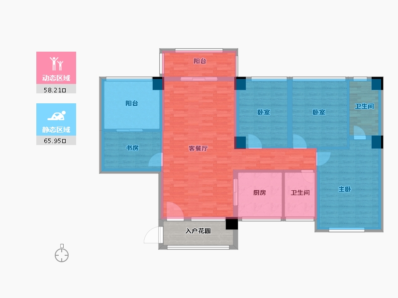 广西壮族自治区-百色市-靖西阳光城-116.54-户型库-动静分区