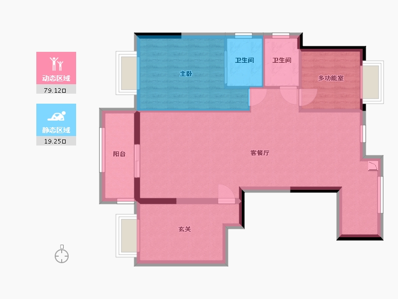 江西省-九江市-印象柴桑-88.82-户型库-动静分区