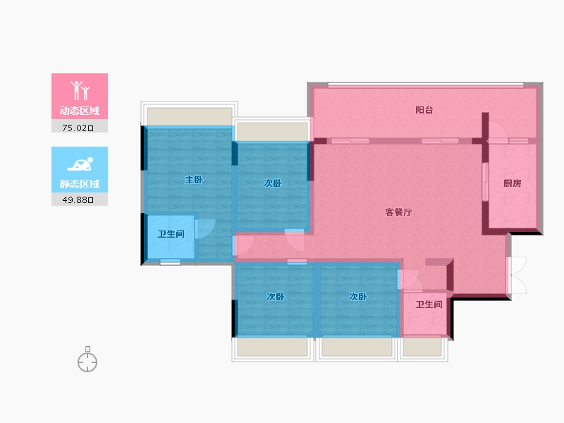 四川省-雅安市-中国供销·龙溪源-111.14-户型库-动静分区