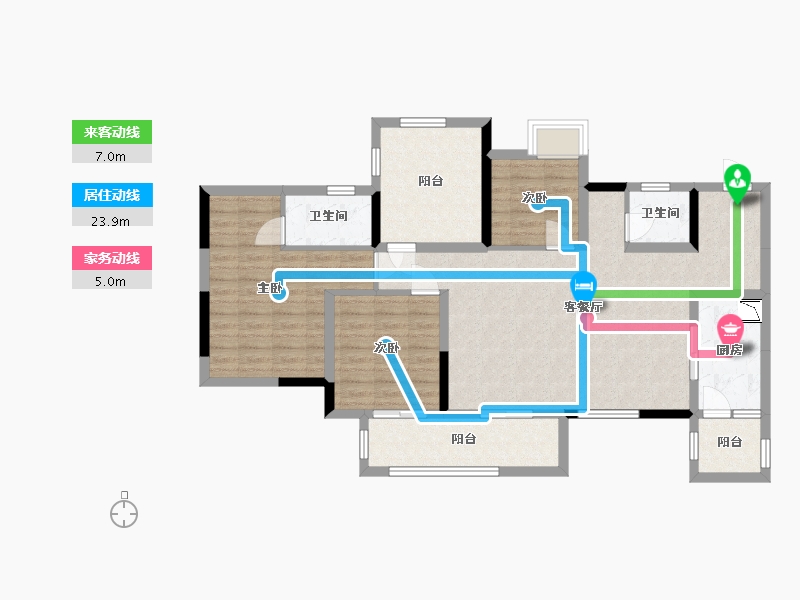 四川省-眉山市-彭山领地观江府-103.12-户型库-动静线