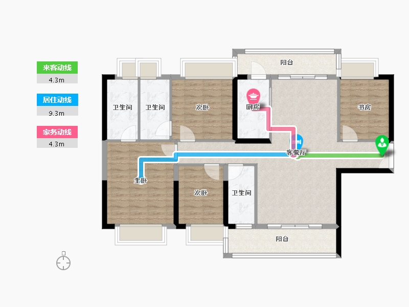 广东省-阳江市-万山汇景-110.79-户型库-动静线