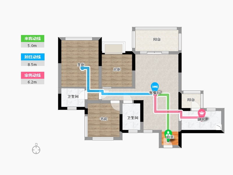 四川省-雅安市-西部网信·蒙山府-81.21-户型库-动静线