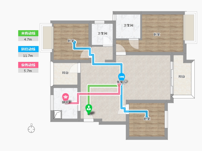 四川省-眉山市-美的云溪郡-79.34-户型库-动静线