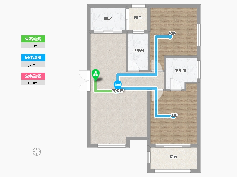 江西省-吉安市-鸿翔江誉-76.99-户型库-动静线