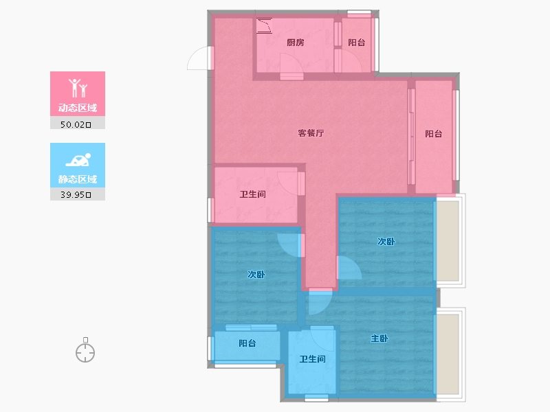 四川省-绵阳市-南城誉峰-79.10-户型库-动静分区