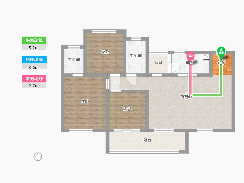 四川省-雅安市-正黄·金域华府-82.09-户型库-动静线