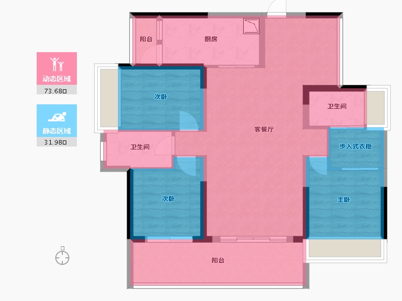 广西壮族自治区-桂林市-大龙城-94.11-户型库-动静分区