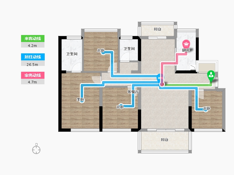 广西壮族自治区-桂林市-光达云创谷溪江悦-99.56-户型库-动静线