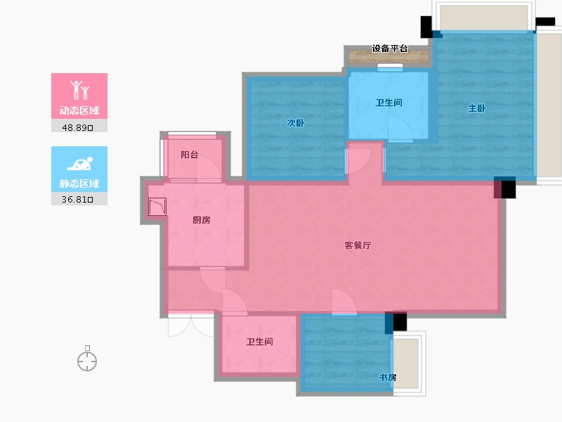 上海-undefined-高尚领域-77.06-户型库-动静分区