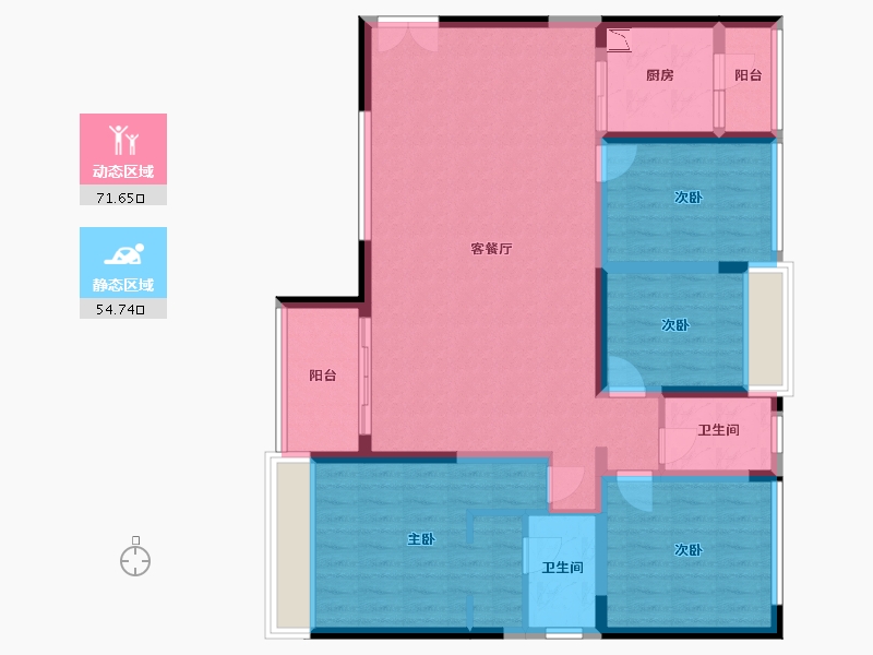 广东省-深圳市-君胜熙珑山-113.07-户型库-动静分区