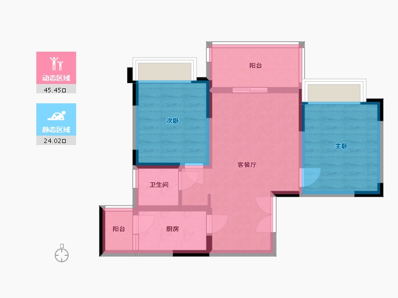 四川省-雅安市-水岸康居-61.12-户型库-动静分区