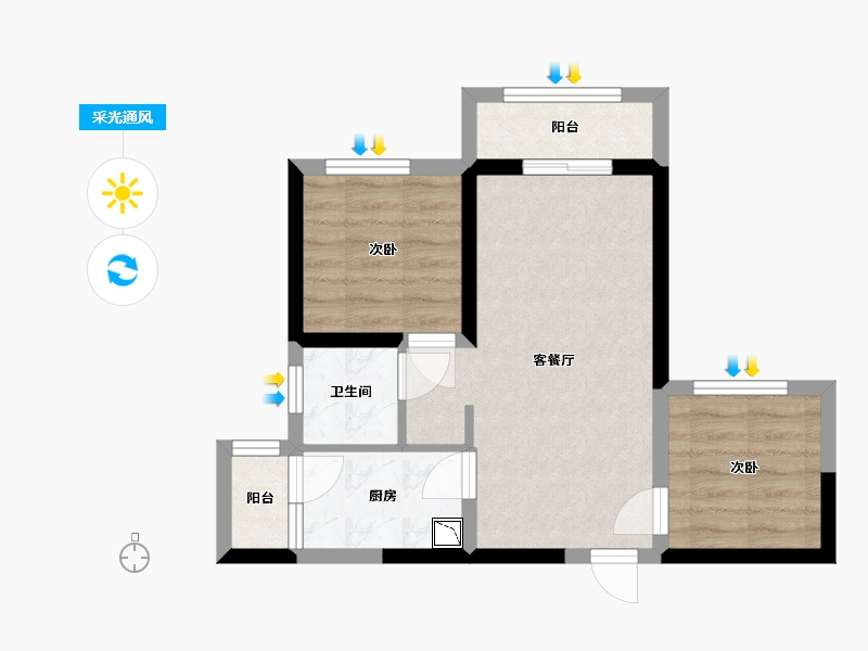 四川省-眉山市-天府创新中心-46.39-户型库-采光通风