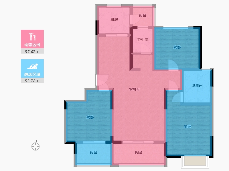 河南省-许昌市-英地泰和院-97.47-户型库-动静分区