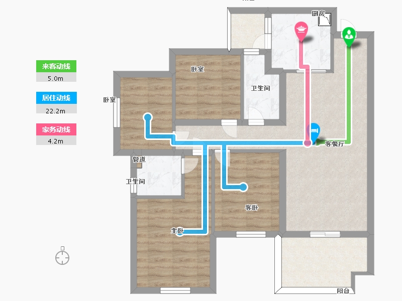 四川省-南充市-鸿通·富春山居-79.00-户型库-动静线