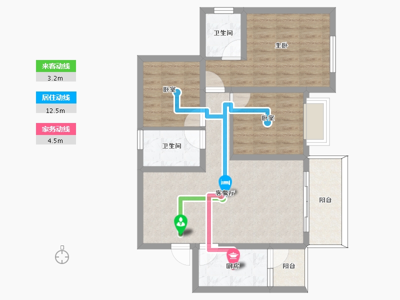 四川省-南充市-远达凤栖大院-70.56-户型库-动静线