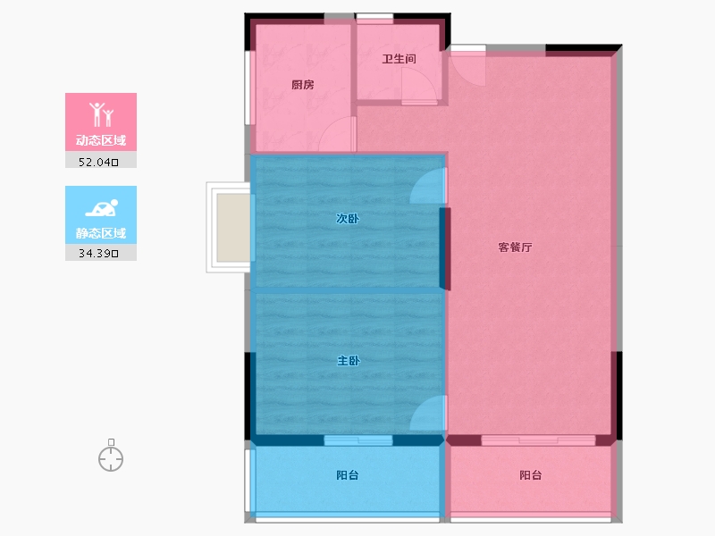 广西壮族自治区-桂林市-桂林日报社小区滨江国际-78.57-户型库-动静分区