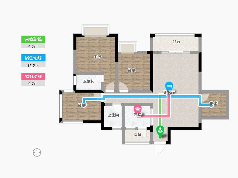 四川省-宜宾市-东湖半岛三期-86.19-户型库-动静线