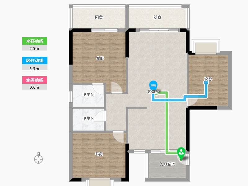 广西壮族自治区-桂林市-桂林日报社小区滨江国际-100.92-户型库-动静线