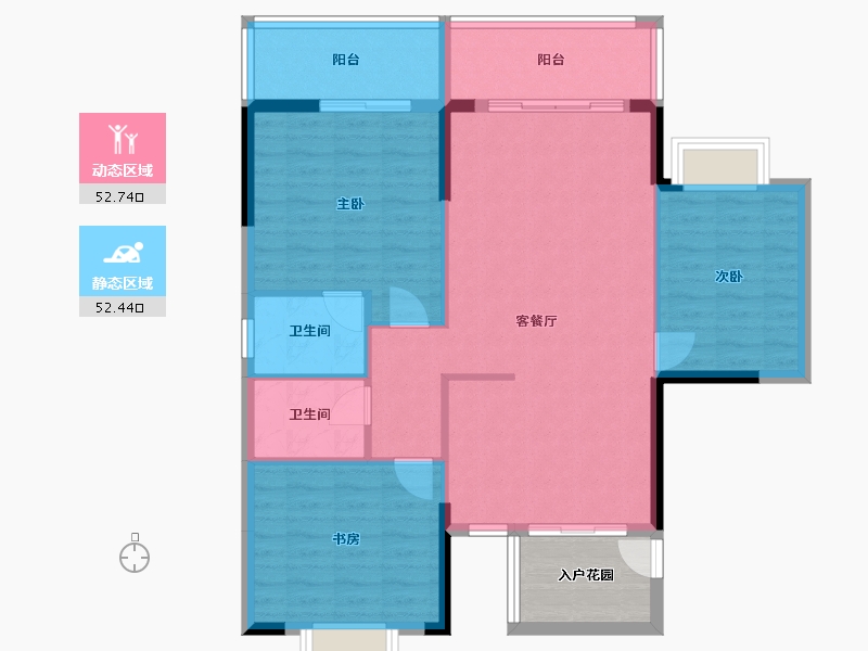 广西壮族自治区-桂林市-桂林日报社小区滨江国际-100.92-户型库-动静分区