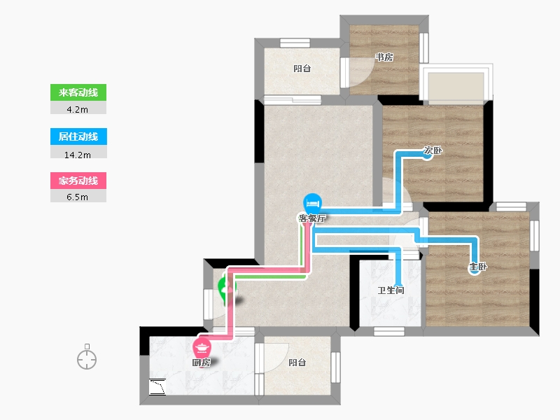 四川省-眉山市-天府创新中心-50.98-户型库-动静线