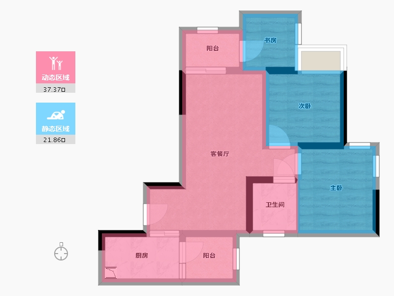 四川省-眉山市-天府创新中心-50.98-户型库-动静分区