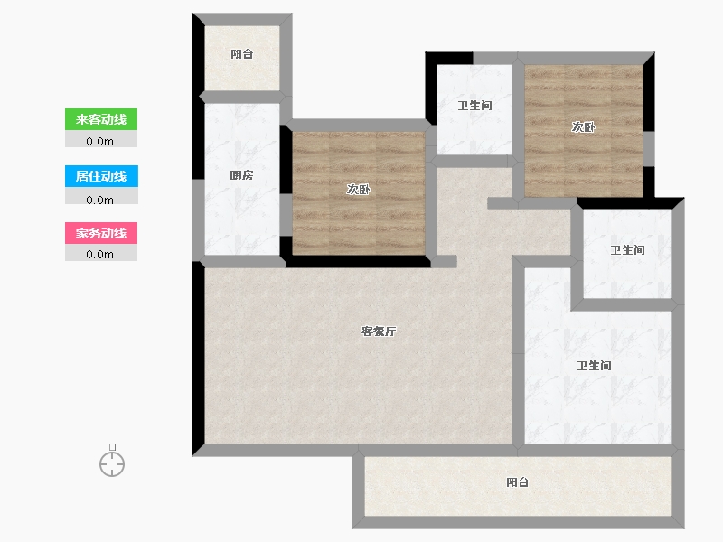 四川省-雅安市-雅原·幸福里-74.23-户型库-动静线