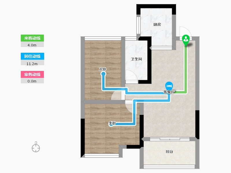 广西壮族自治区-桂林市-鑫屿金河阳光-55.11-户型库-动静线