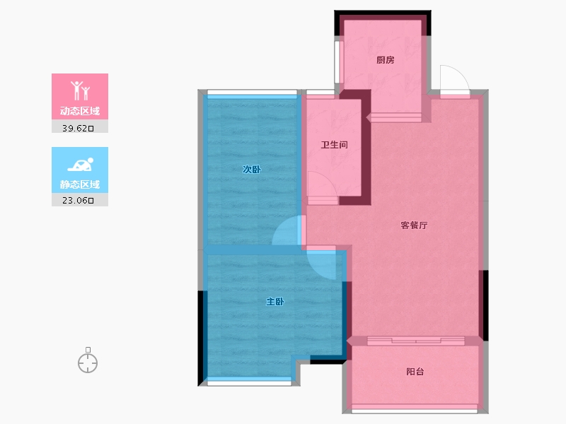 广西壮族自治区-桂林市-鑫屿金河阳光-55.11-户型库-动静分区