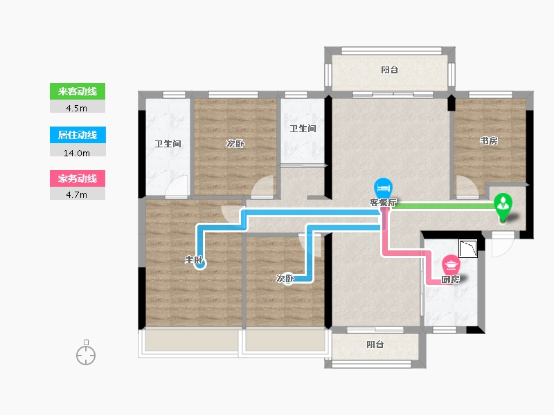 四川省-绵阳市-三台碧桂园-99.92-户型库-动静线