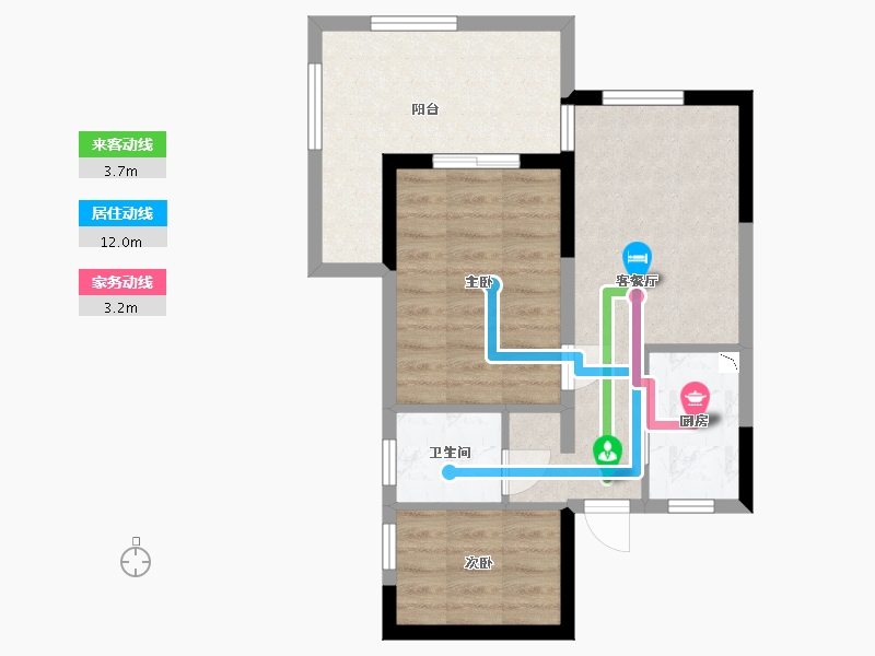 四川省-雅安市-中国桌山森林康养国际旅游度假区-53.27-户型库-动静线