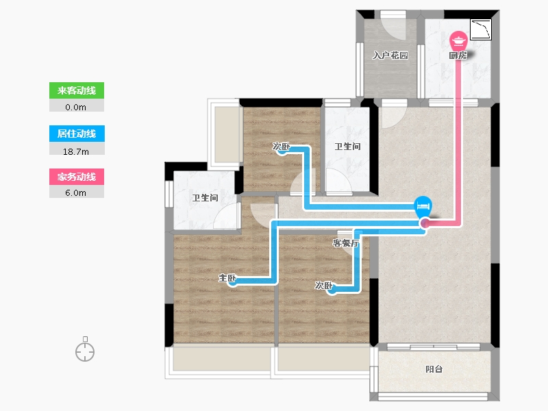 四川省-绵阳市-三台碧桂园-76.25-户型库-动静线