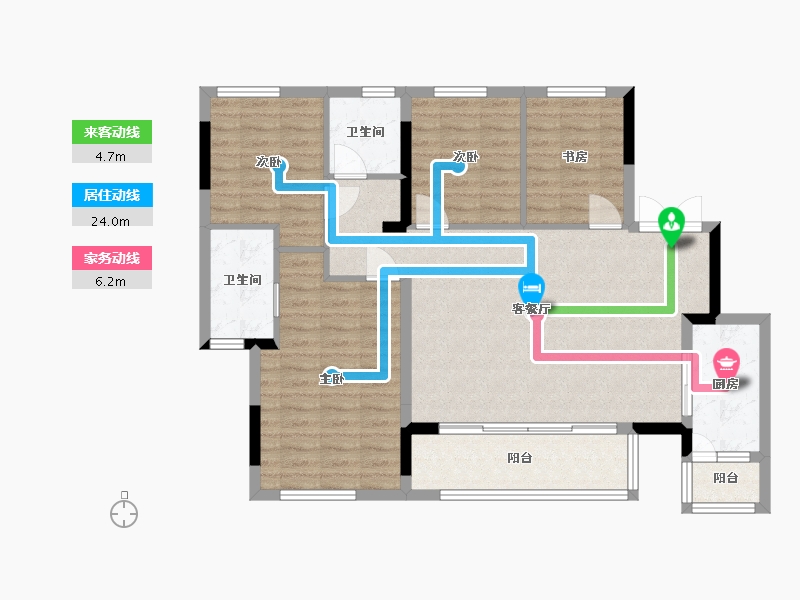 四川省-雅安市-金科集美江宸-98.75-户型库-动静线