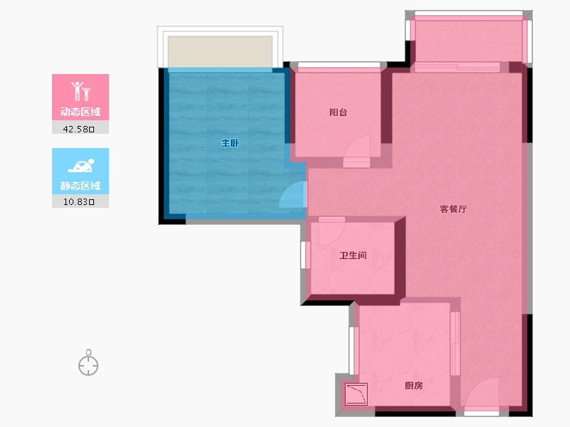 广东省-广州市-御溪世家-46.33-户型库-动静分区