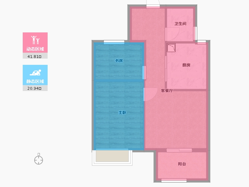 上海-undefined-酩悦都会-56.00-户型库-动静分区