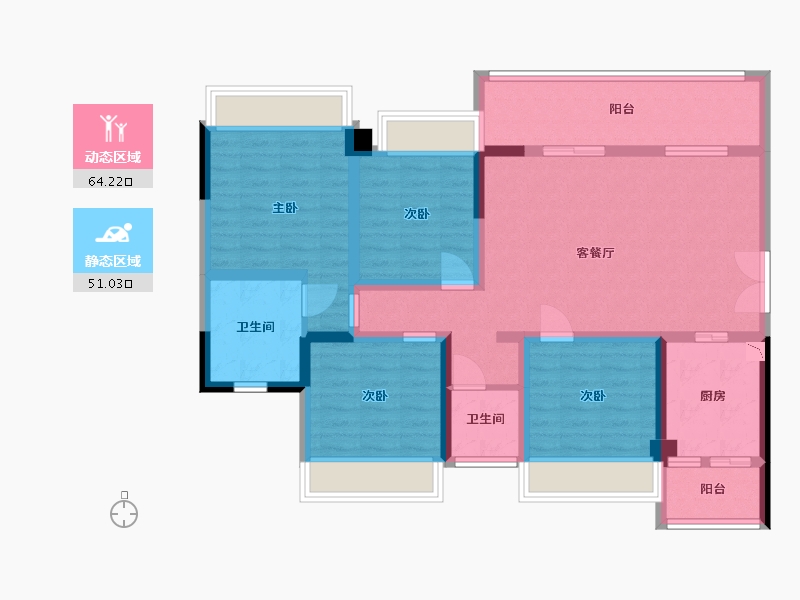 四川省-雅安市-中国供销·龙溪源-101.31-户型库-动静分区