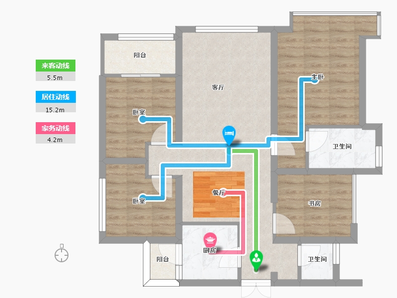 四川省-南充市-信智城-81.21-户型库-动静线