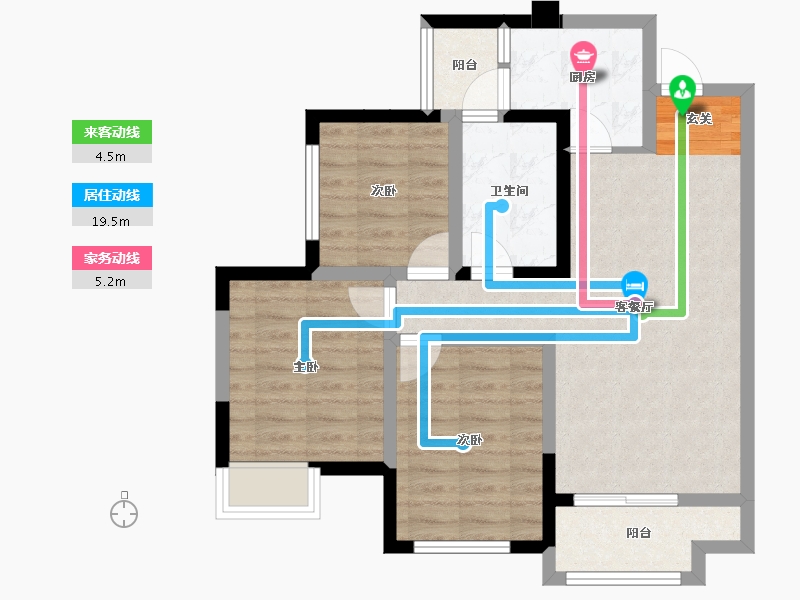 四川省-成都市-成龙1号-71.84-户型库-动静线