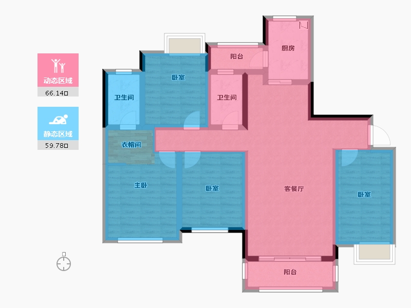 广西壮族自治区-百色市-领袖尚都-111.54-户型库-动静分区