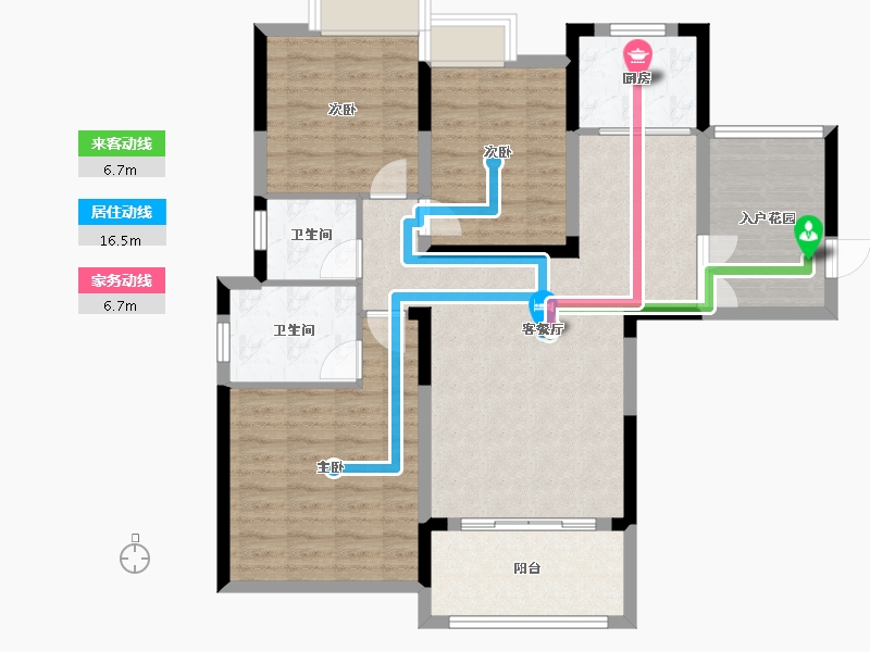 湖北省-宜昌市-山水国际-97.64-户型库-动静线